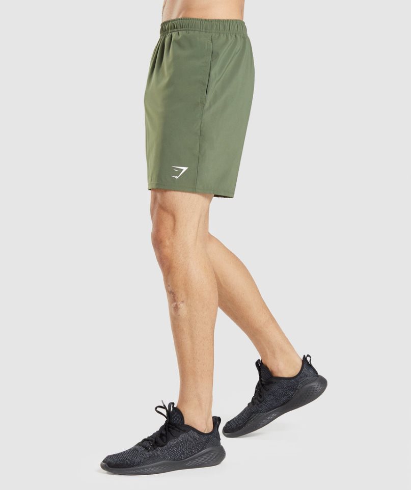 Men's Gymshark Arrival Shorts Olive | NZ 9QMZTP